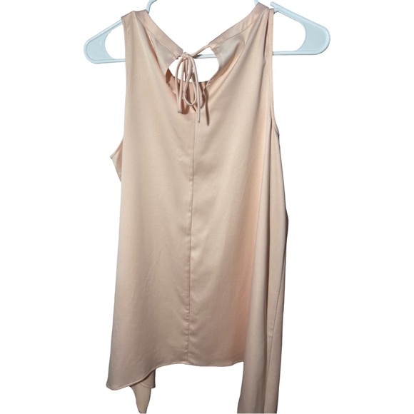 Alfani Pink Beaded rhinestone Sleeveless Tunic Top Size 8 Elegant Dressy Blouse - Picture 5 of 14